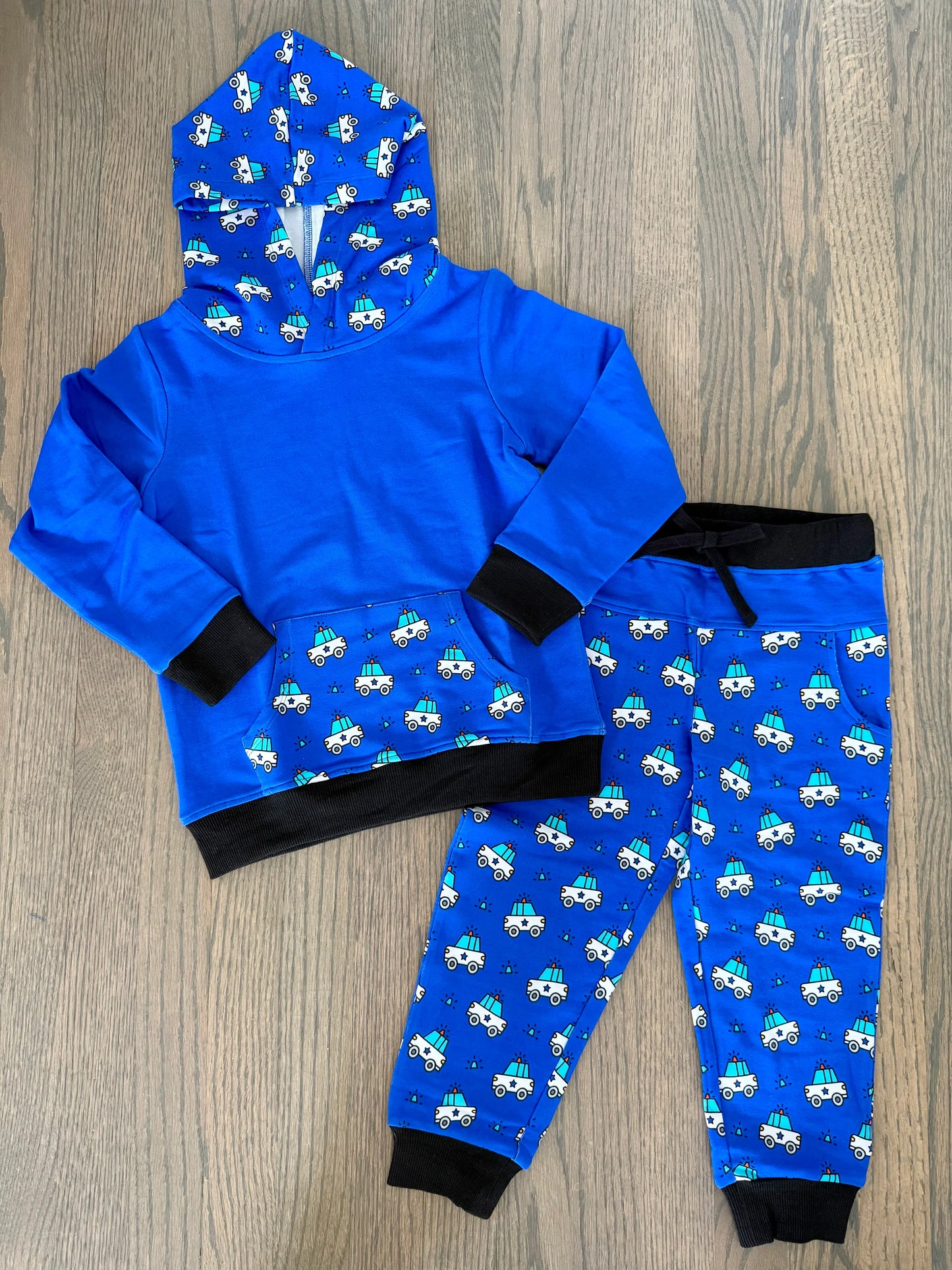 "Ride Along" Hooded Jogger Set - Short or Long