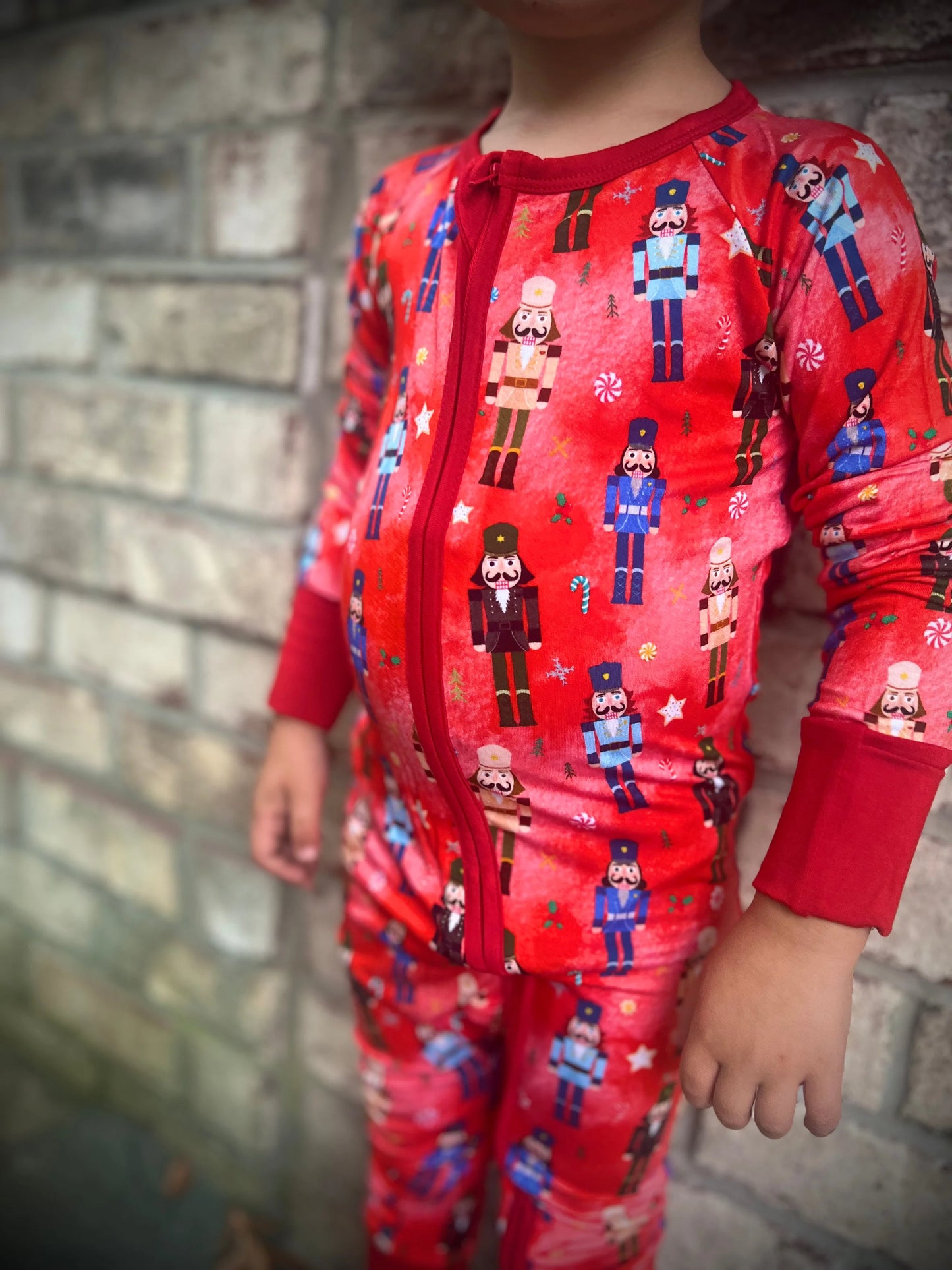 “Nutcracker Patrol” Comfy Cozies Zip-Up