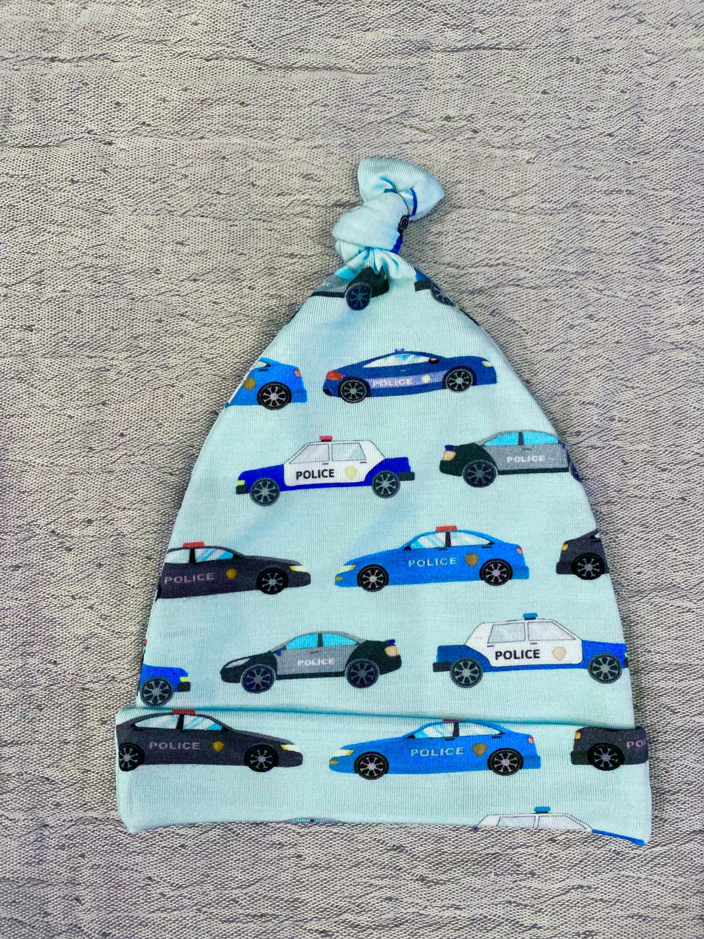 Beep Beep Police Cars Knotted Hat