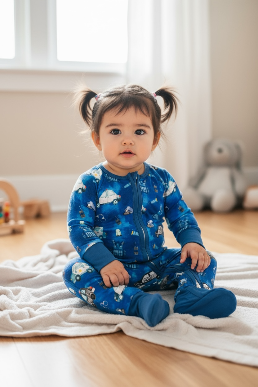 "Ready for Duty" Comfy Cozies Zip-Up