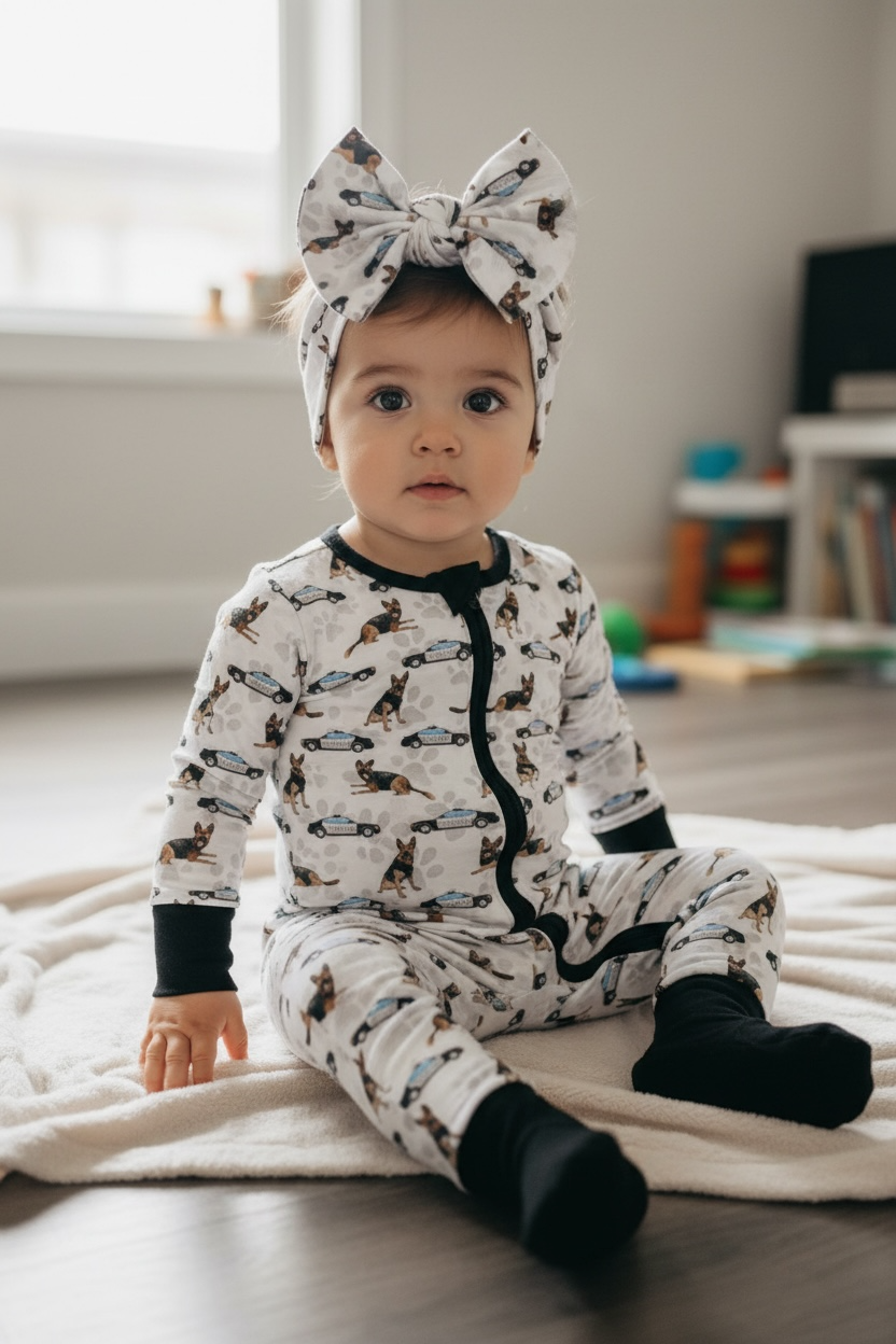 "K9 Heroes” Comfy Cozies Zip-Up