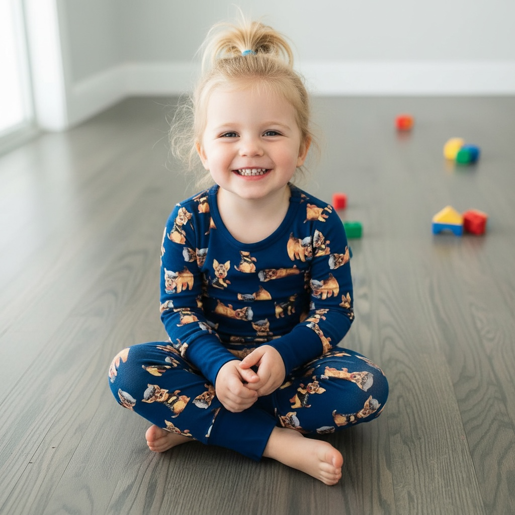 “K9 Rookie Pups” Comfy Cozies Two-Piece