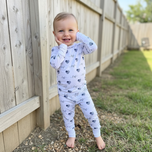 Thin Blue Love Two Piece Comfy Cozies