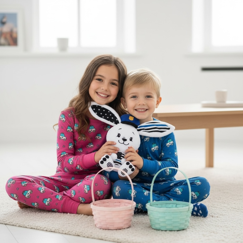 Thin Blue Bunny Plush (PolicEaster Bunny)