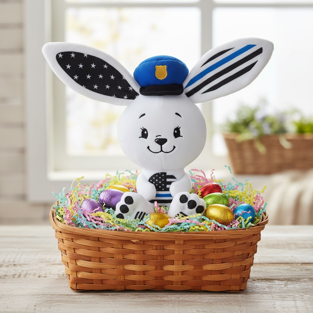 Thin Blue Bunny Plush (PolicEaster Bunny)
