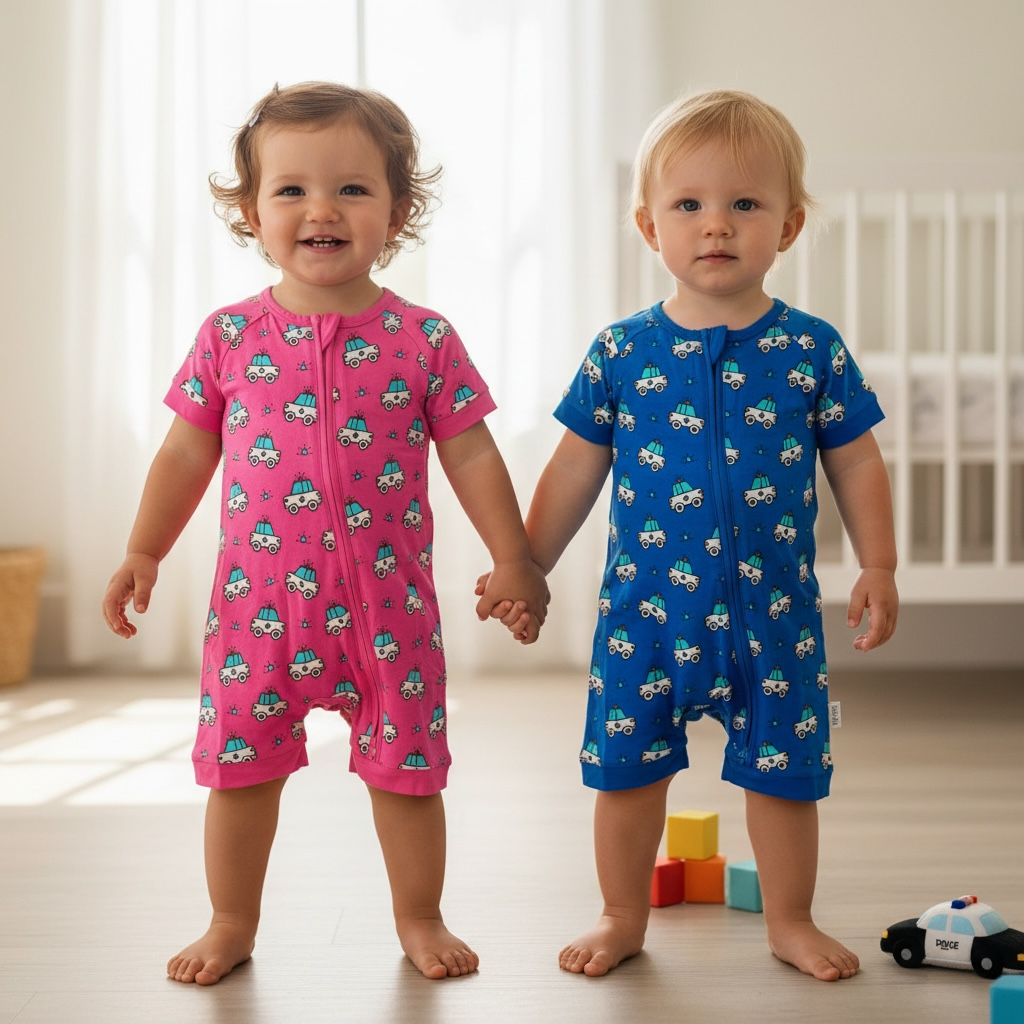 "Ride Along" Shorty Style Romper - Choose Color