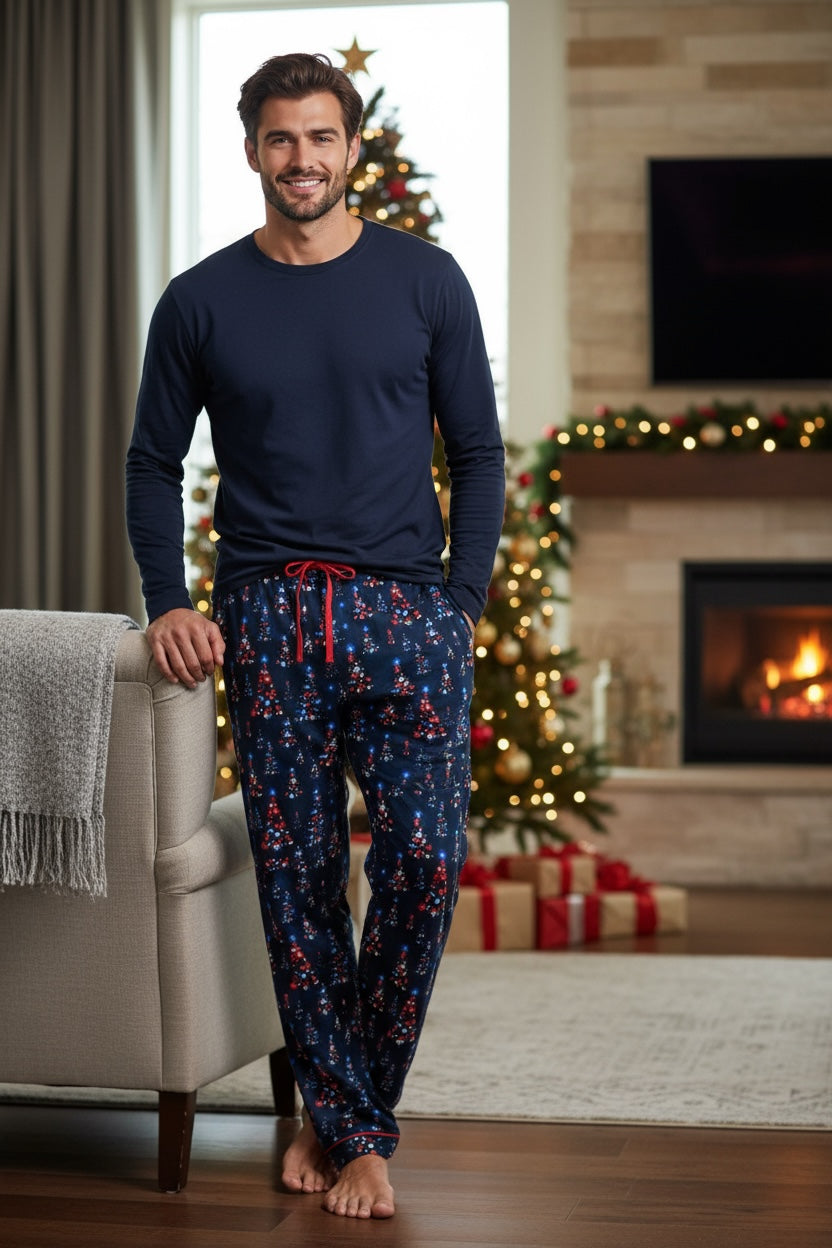 "Flashing through the Night" Men's Comfy Cozies Lounge Pants