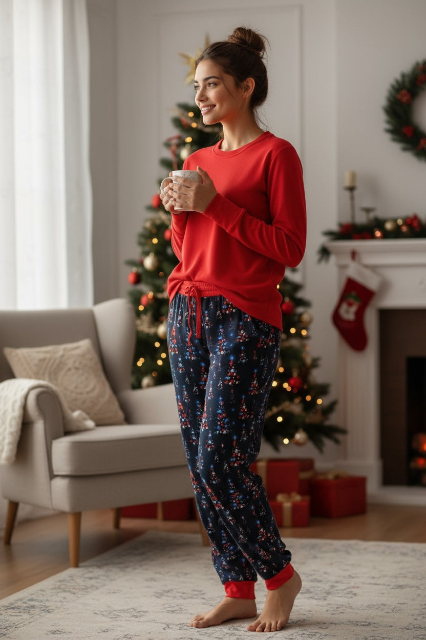 "Flashing through the Night" Womens Comfy Cozies Lounge Pants