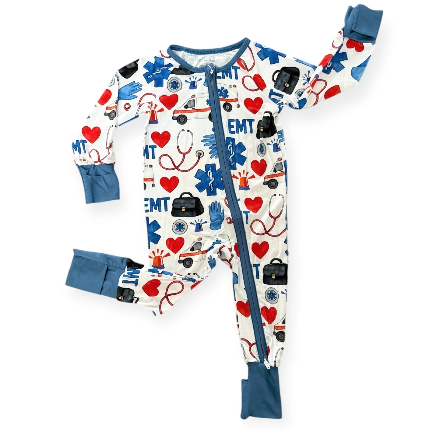 "EMT on Duty" Comfy Cozies Zip-Up