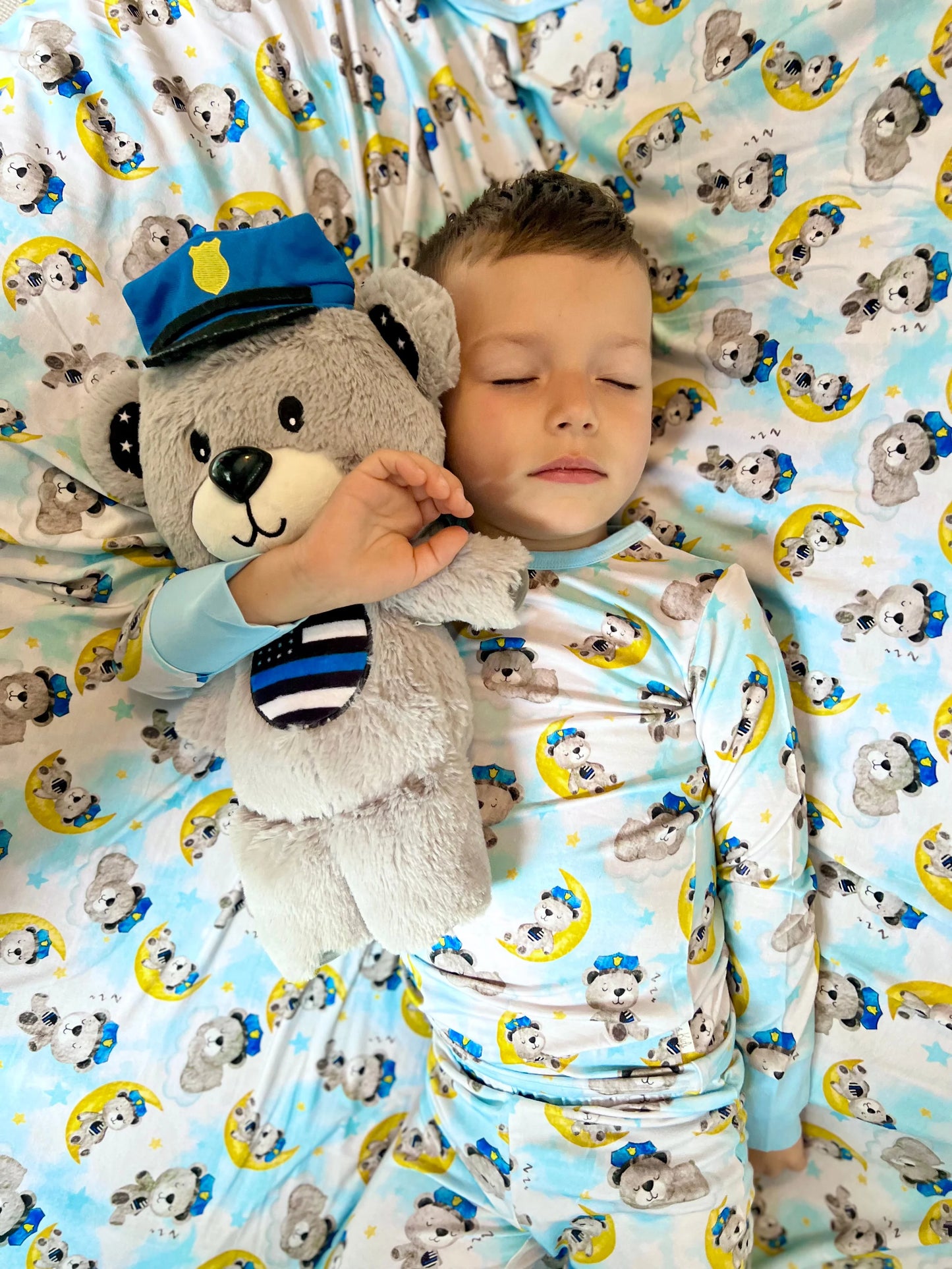 “Blue BuddieZzz” Two-Piece Comfy Cozies Long