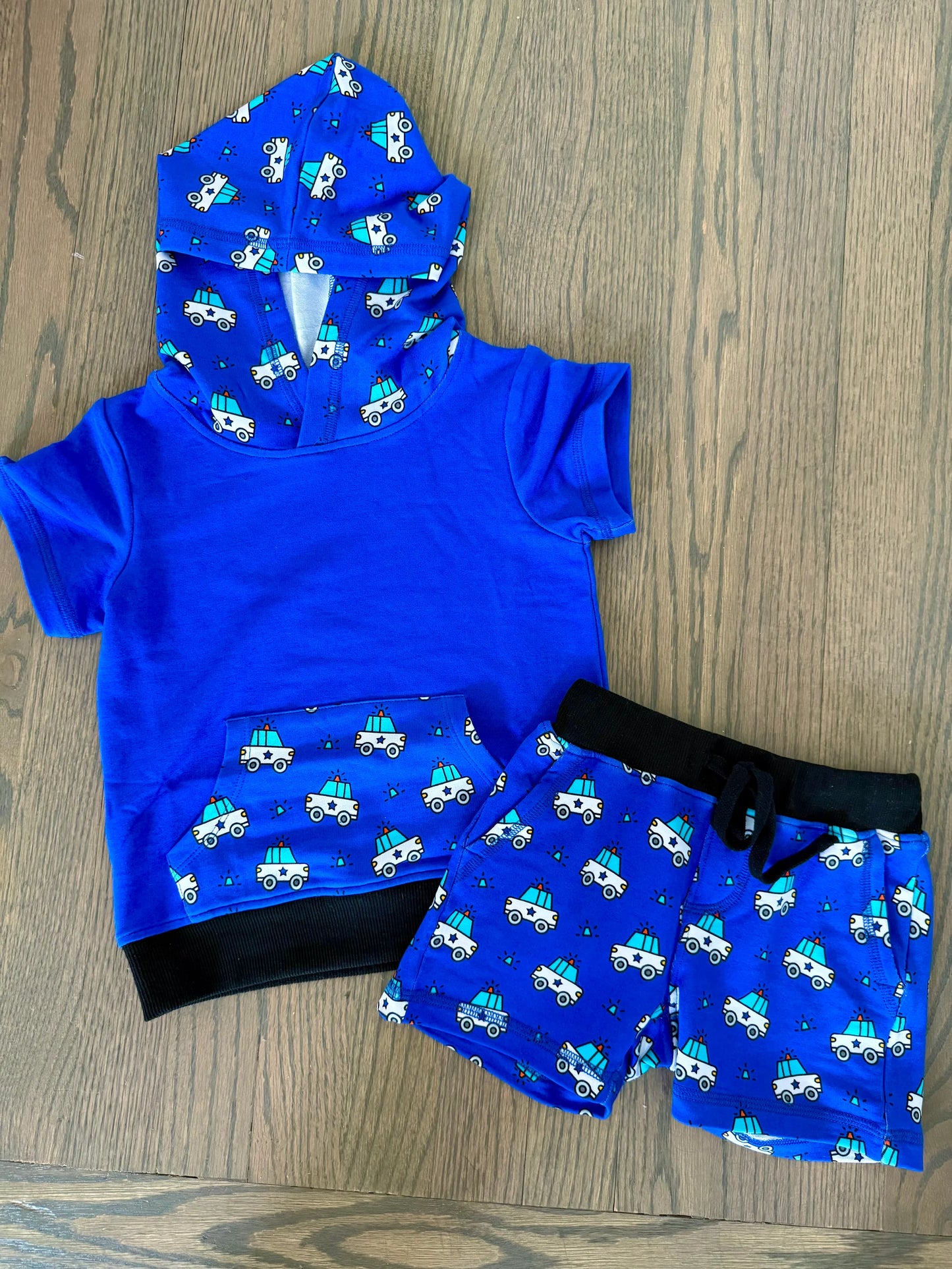 "Ride Along" Hooded Jogger Set - Short or Long