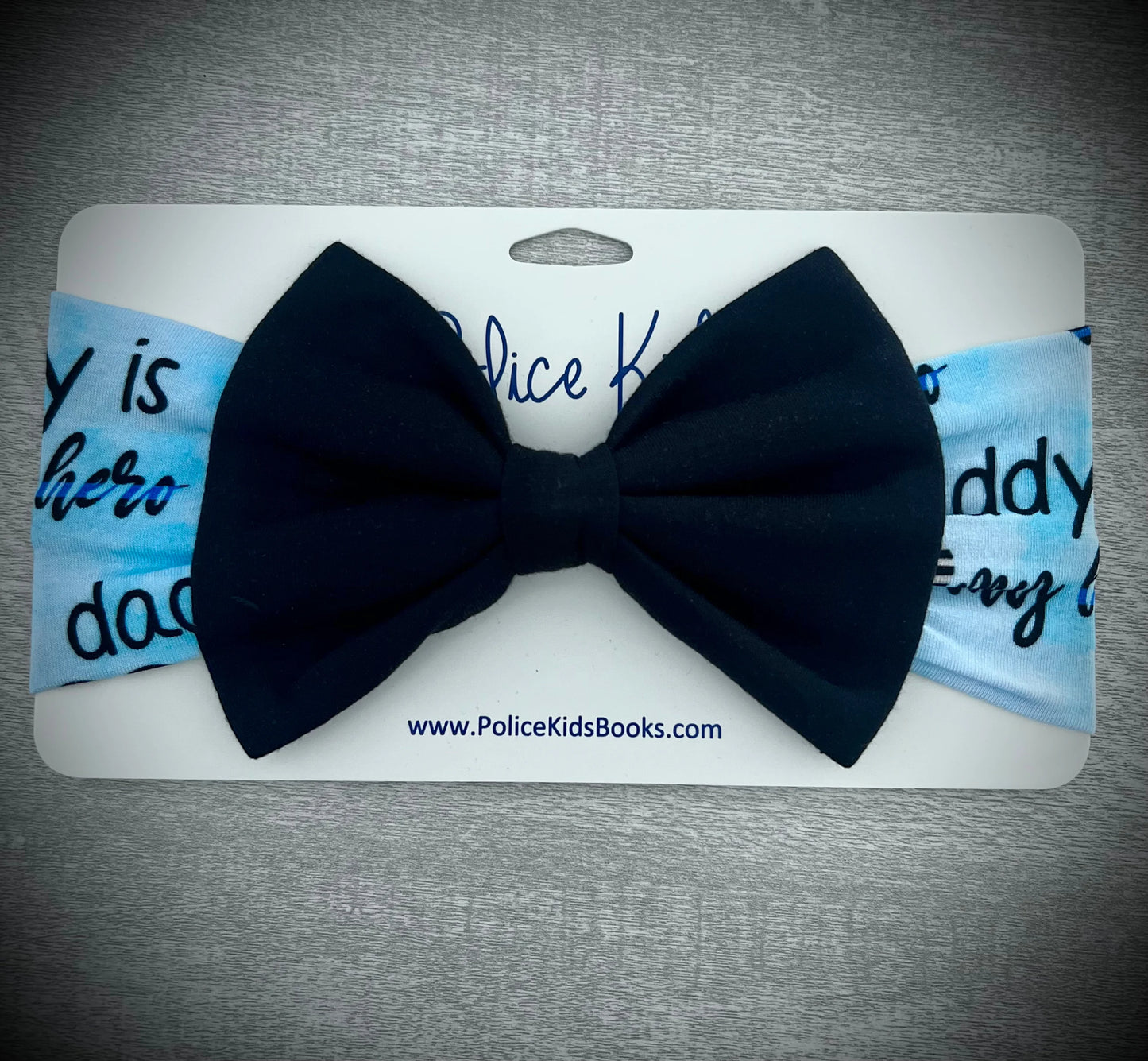 “Daddy’s Little Hero” Deluxe Bow Headband