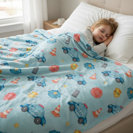 "Traffic Stop" 60x60” Fleece Cuddle Blanket