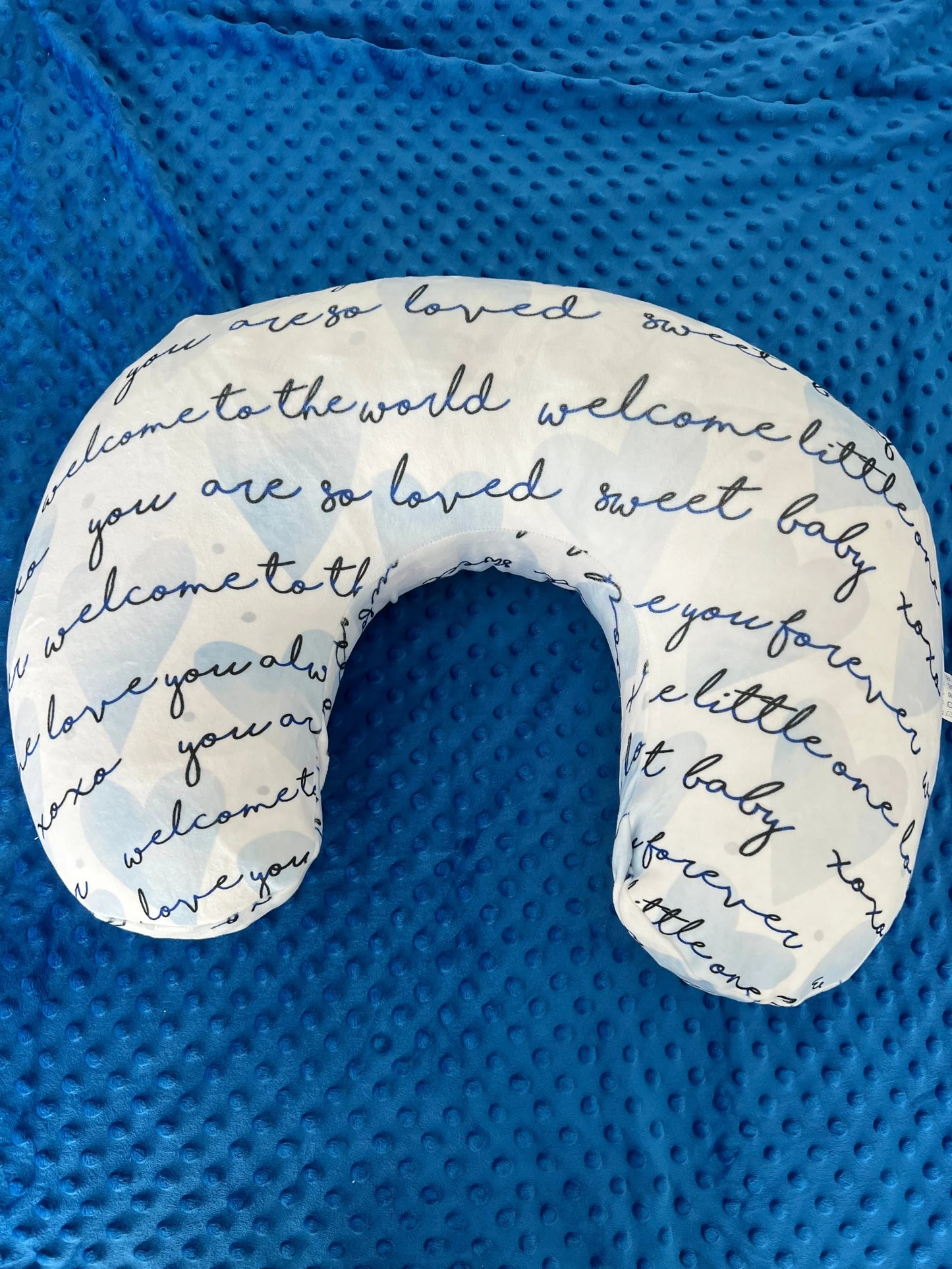 Thin Blue Loving You” Nursing/Positioner Pillow Cover