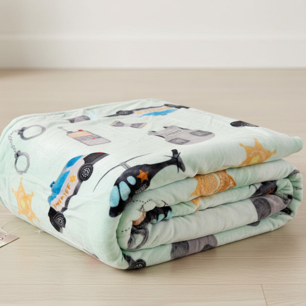 Sheriff on Duty 60x60” Fleece Cuddle Blanket